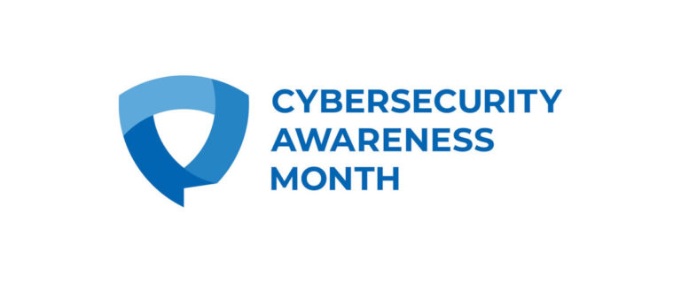 Cybersecurity Awareness Month in blue