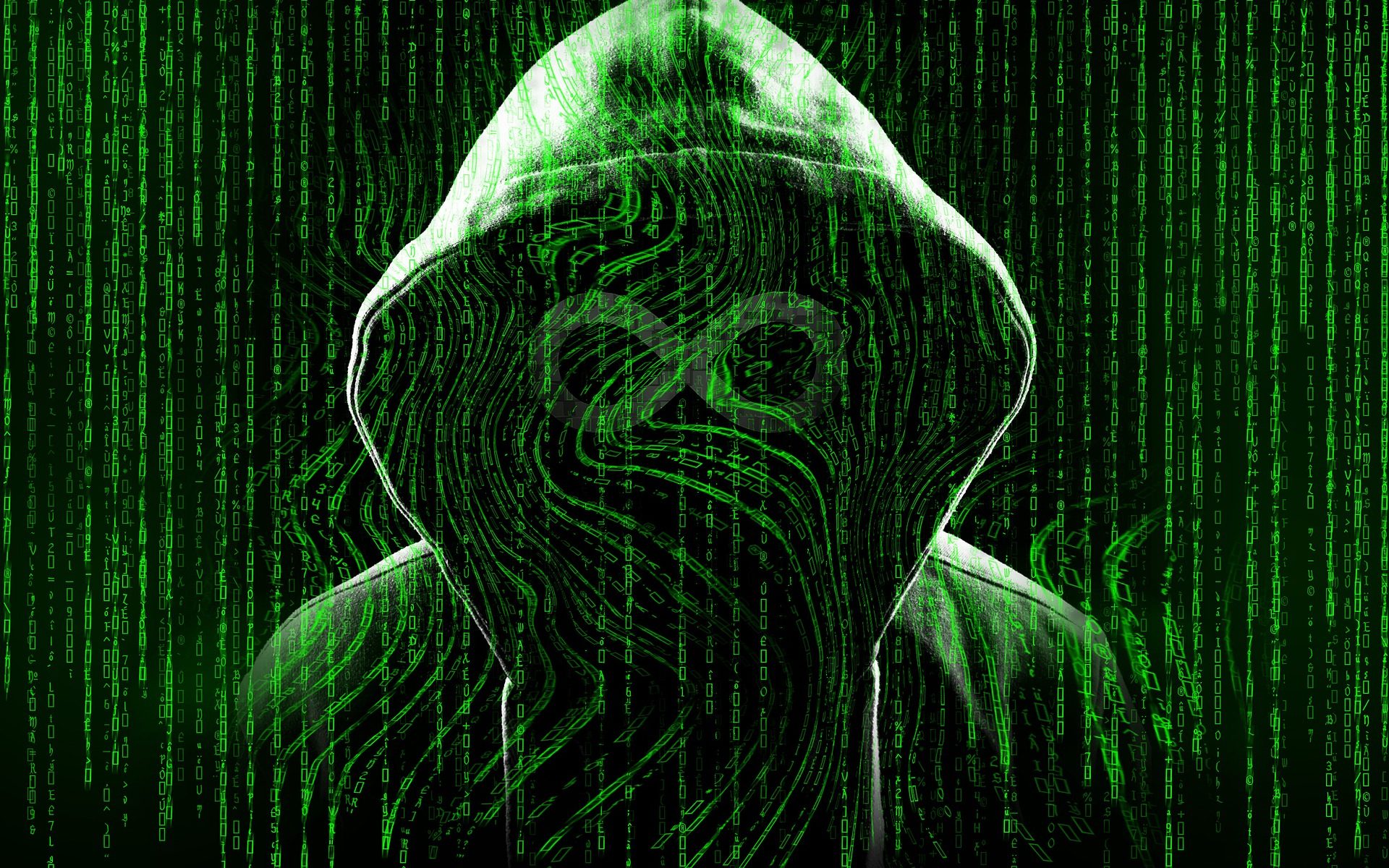 hacker wearing a hoodie