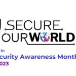 Secure Our World logo for cybersecurity awareness month 2023