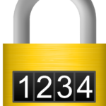 Combination lock with a four-digit number