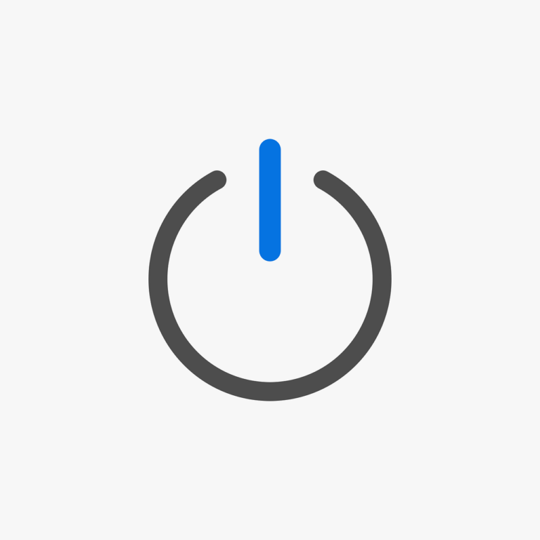 Picture of a computer power button