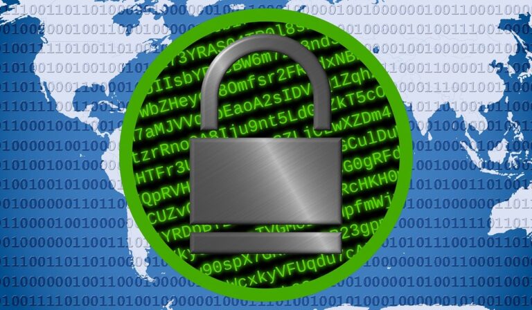 Globe with security code and a padlock